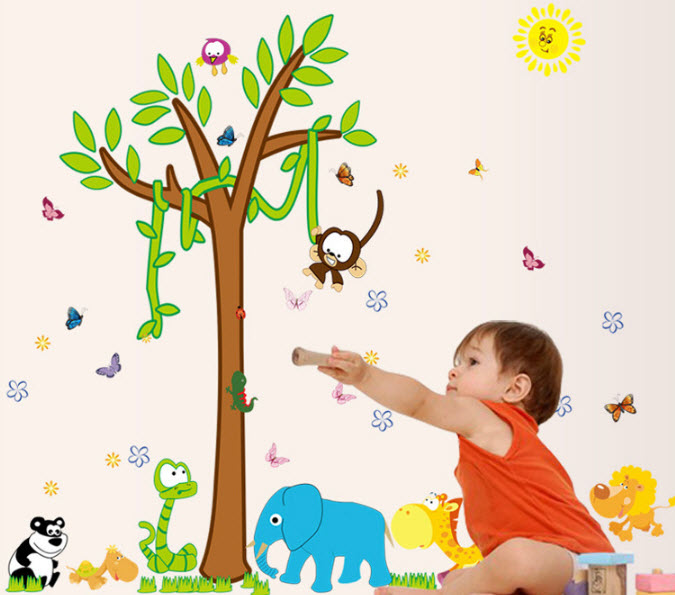 Vườn thú khỉ leo dây và heo xanh